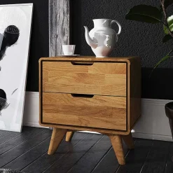 Wohnen Kommoden|Nachttische*Holz Nachtkommode aus Wildeiche - Eavy