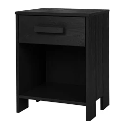 Wohnen Holz Nachtkonsole mit Fach & Schublade - Eslovia