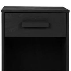 Wohnen Holz Nachtkonsole mit Fach & Schublade - Eslovia