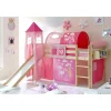 Wohnen Kindermöbel|Kinderbetten*Holz Prinzessinbett mit Rutsche & Turm - Pulaudio