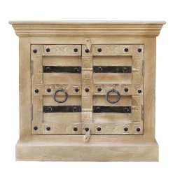 Wohnen Holz Waschbeckenschrank im Shabby Chic Stil - Abid