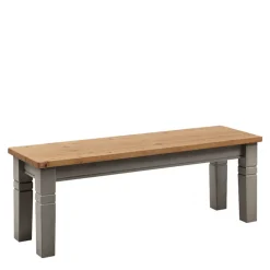 Wohnen Sitzbank|Küchenbänke*Holzbank Cempino in Grau Kiefer massiv