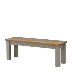 Wohnen Holzbank Ziamora in Grau Kiefer massiv