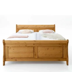 Wohnen Holzbett Corabia mit Nachtkommoden (dreiteilig)