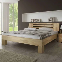 Wohnen Naturholzmöbel|Betten*Holzbett Life in Kernbuche natur geölt