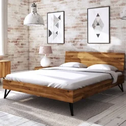 Wohnen Holzbett mit Überlänge 220 cm - Mandirov