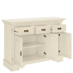 Wohnen Holzkommode in Cremefarben gewachst - Rospus