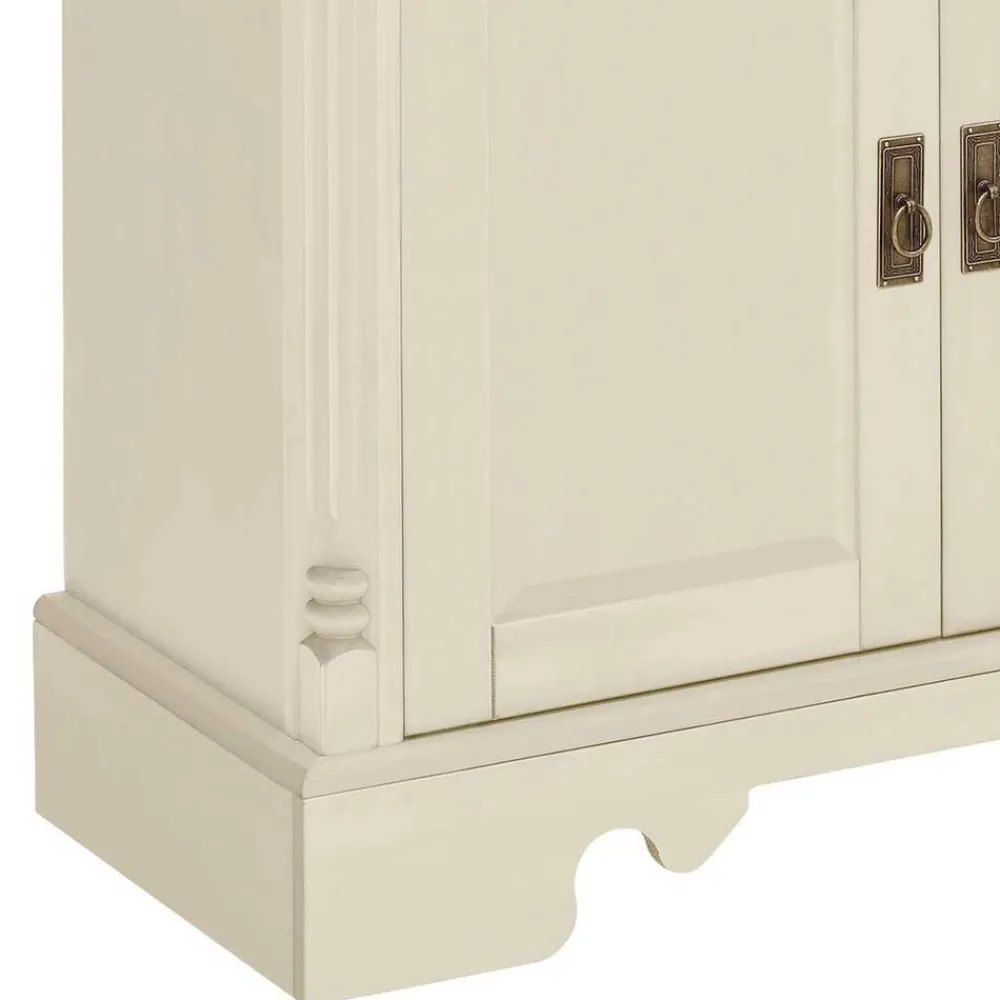 Wohnen Holzkommode in Cremefarben gewachst - Rospus