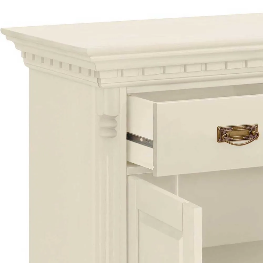 Wohnen Holzkommode in Cremefarben gewachst - Rospus