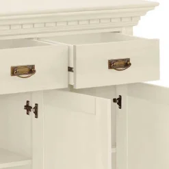 Wohnen Holzkommode in Cremefarben gewachst - Rospus