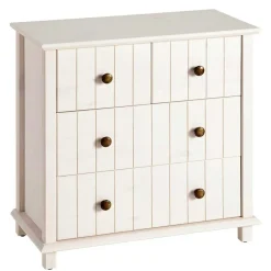 Wohnen Kommoden|Nachttische*Holzkommode in Weiß gewachst - Cilao