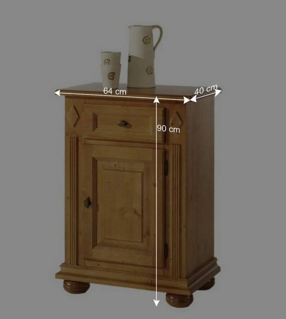 Wohnen Flurkommoden*Holzkommode Terezza aus Fichte Massivholz