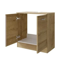 Wohnen Badschränke|Waschtisch*Holzoptik Waschbeckenschrank in Eiche - Habanna