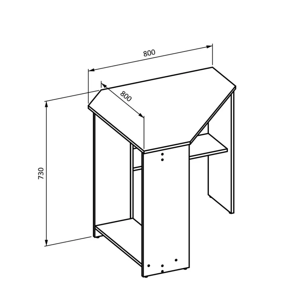 Wohnen Bürotische*Holzoptik Winkelschreibtisch in Sonoma-Eiche - Rikers
