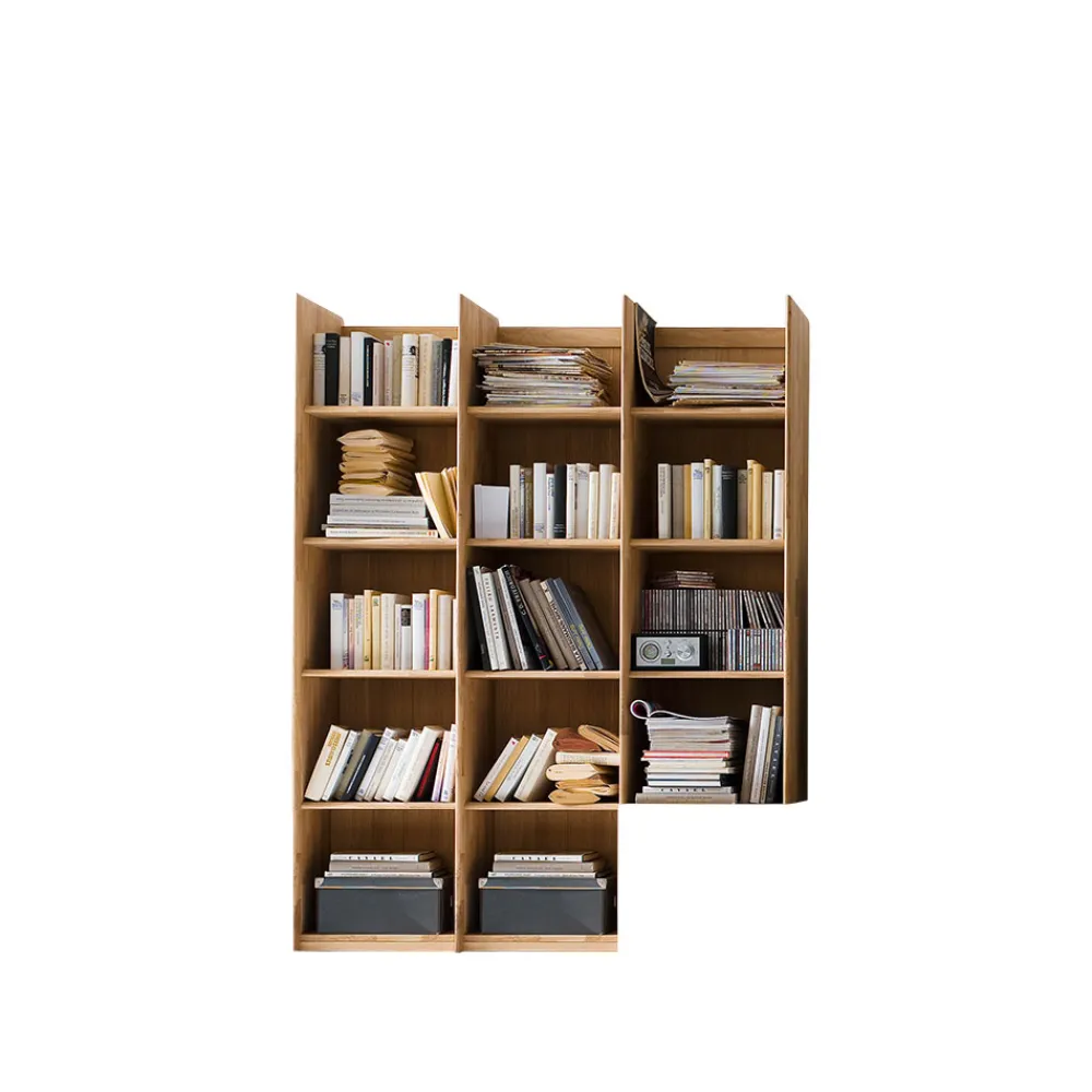 Wohnen Holzregal Croconia aus Wildeiche Massivholz