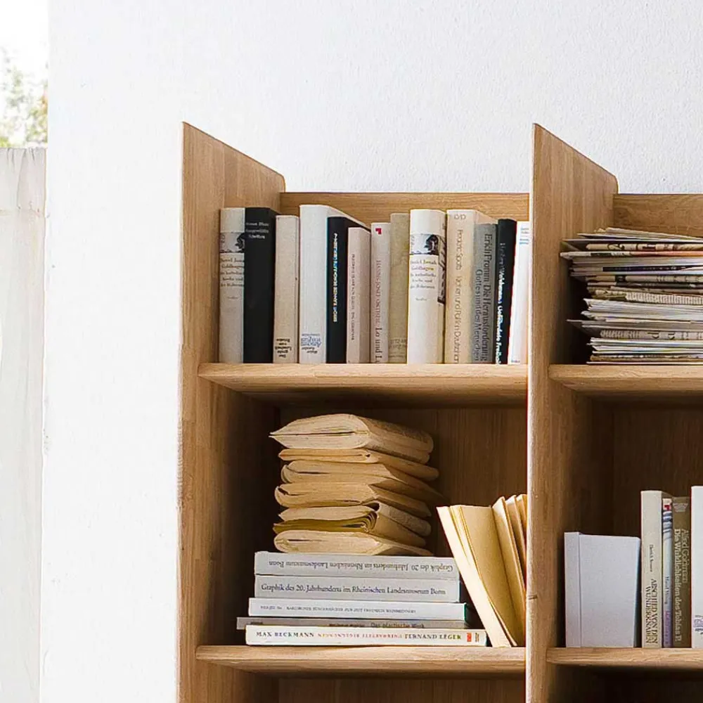 Wohnen Holzregal Croconia aus Wildeiche Massivholz