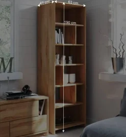 Wohnen Holzregal Salomonia aus Kernbuche Massivholz