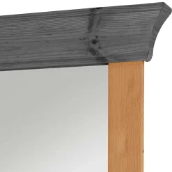 Wohnen Spiegel|Flurspiegel*Holzspiegel in Kiefer Laugenfarben & Grau - Cementa