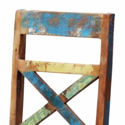 Wohnen Shabby Chic Möbel*Holzstuhl Jamaica aus Recyclingholz (2er Set)