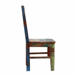 Wohnen Shabby Chic Möbel*Holzstuhl Jamaica aus Recyclingholz (2er Set)