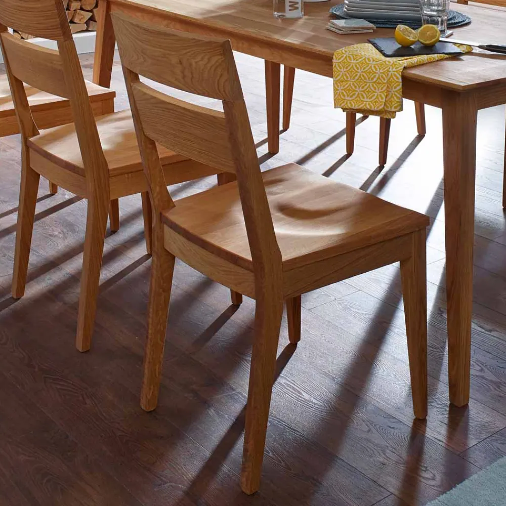 Wohnen Holzstuhl Likes aus Wildeiche massiv