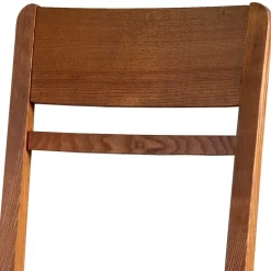 Wohnen Weiße Möbel|Naturholzmöbel*Holzstuhl mit Sitzpolster in Creme Stoff - Altagracia