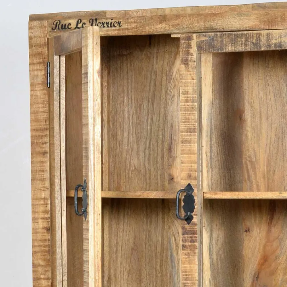 Wohnen Designermöbel|Esszimmer-Vitrinen*Holzvitrine Indri auf Rollen