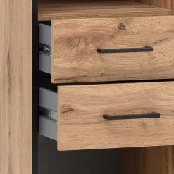 Wohnen Home Office Regal in Eiche Optik - Zustic