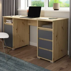 Wohnen Jugendzimmertische|Kinderschreibtische*Home Office Schreibtisch zweifarbig - Castlon