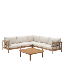 Wohnen Indoor Outdoor Ecksofa & Tisch - Perconia (zweiteilig)