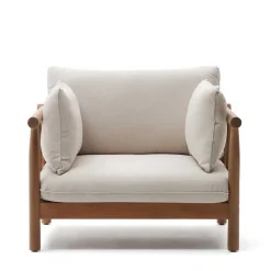 Wohnen Weiße Möbel|Korbmöbel*Indoor Outdoor Sessel in Cremefarben - Perconia