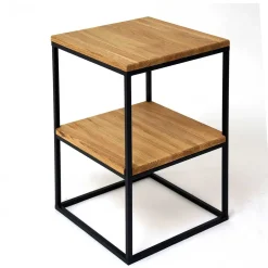 Wohnen Telefontische*Industrial Beistelltisch mit Ablageboden - Tenny