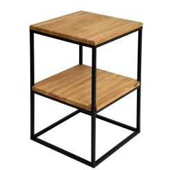 Wohnen Telefontische*Industrial Beistelltisch mit Ablageboden - Tenny