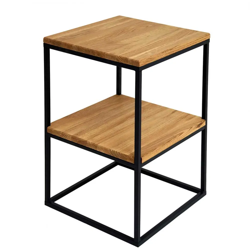 Wohnen Telefontische*Industrial Beistelltisch mit Ablageboden - Tenny