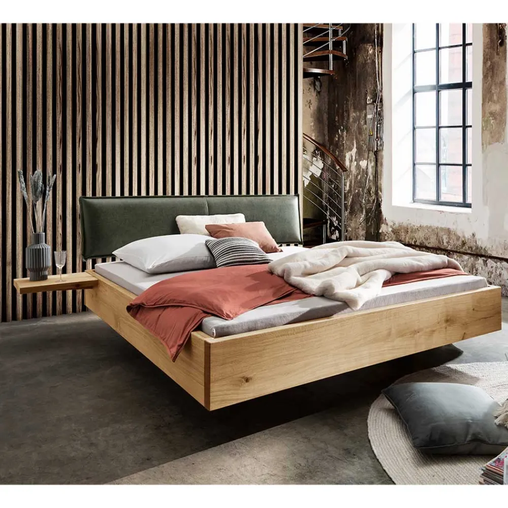 Wohnen Industrial Bett & Nachttische Set - Greta (dreiteilig)