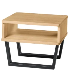 Wohnen Industrial Bett aus heller Eiche - Ezianas