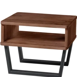 Wohnen Industrial Bett aus Nussbaum massiv - Bluesa