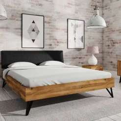 Wohnen Industrial Bett mit 190 cm Länge - Mandirov