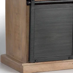 Wohnen Industrial Chic TV Kommode mit Schiebetüren - Jantonia