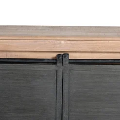 Wohnen Industrial Chic TV Kommode mit Schiebetüren - Jantonia