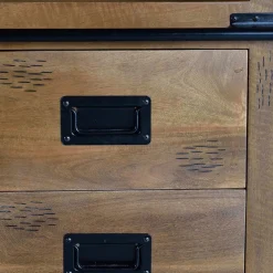 Wohnen Massivholzmöbel|Esszimmerregale*Industrial Design Bücherregal aus Mangoholz - Semian