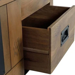 Wohnen Massivholzmöbel|Esszimmerregale*Industrial Design Bücherregal aus Mangoholz - Semian