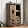Wohnen Industrial Design Highboard aus Mangoholz - Semian