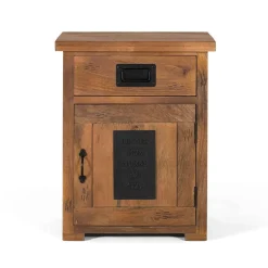 Wohnen Industrial Design Nachtkommode aus Mangoholz - Semian