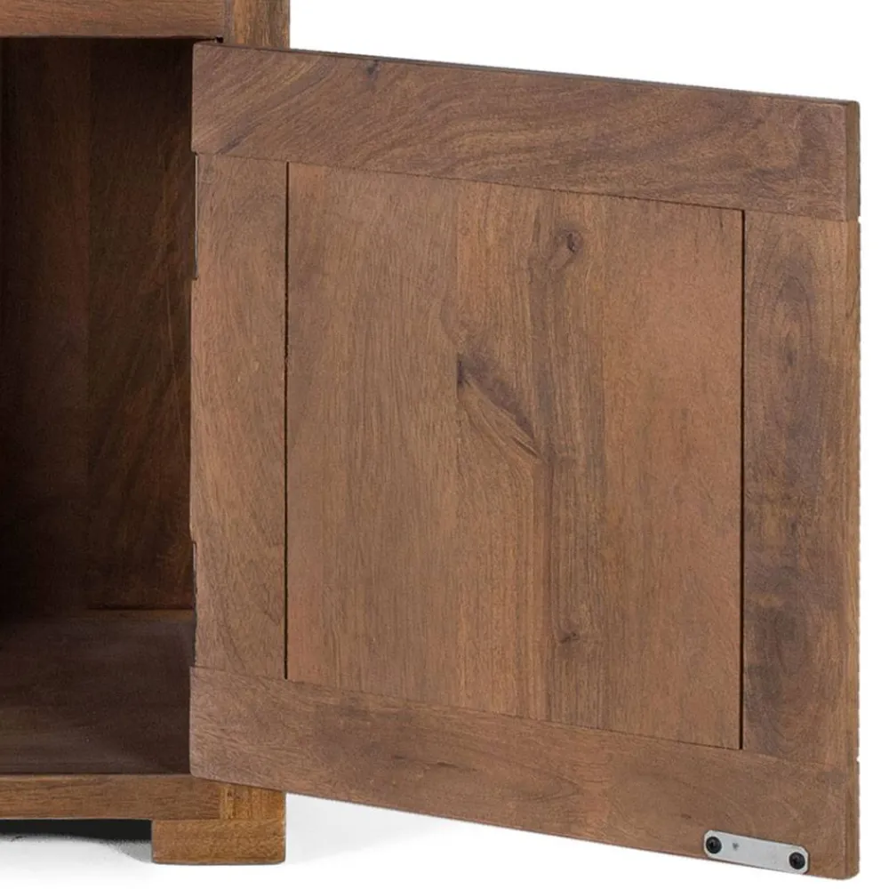 Wohnen Industrial Design Nachtkommode aus Mangoholz - Semian