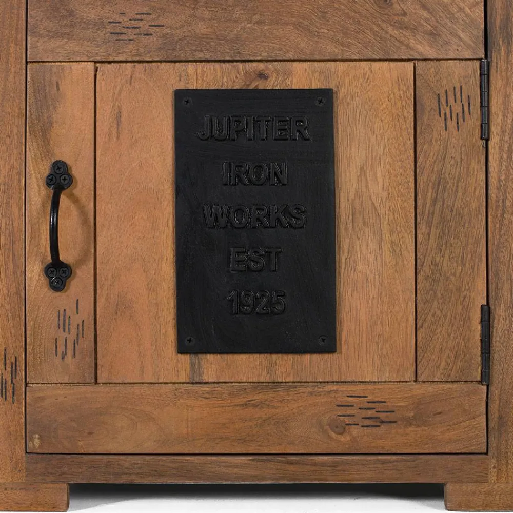 Wohnen Industrial Design Nachtkommode aus Mangoholz - Semian