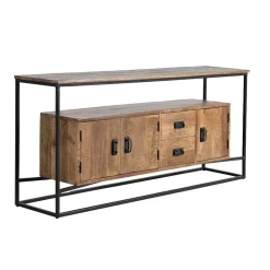 Wohnen Landhausmöbel|Küchenschränke*Industrial Design Sideboard aus Massivholz - Olmidava