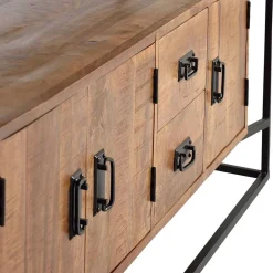 Wohnen Landhausmöbel|Küchenschränke*Industrial Design Sideboard aus Massivholz - Olmidava