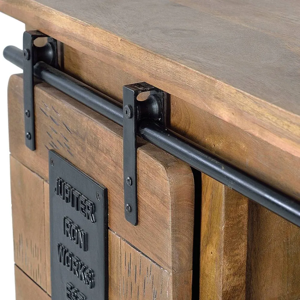 Wohnen Industrial Design TV Board aus Mangoholz - Semian