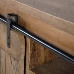 Wohnen Industrial Design TV Lowboard aus Mangoholz - Semian